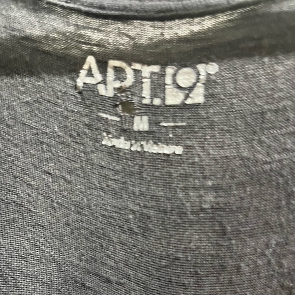 Apt 9 embellished dark gray top - Picture 3 of 5